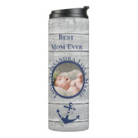 Best Mum Grey Wood Nautical Navy Anchor