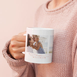 Best Mum Hand Written Three Photo Collage Coffee Mug
