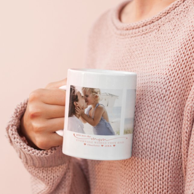 Best Mum | Hand Written Three Photo Collage Coffee Mug (Creator Uploaded)