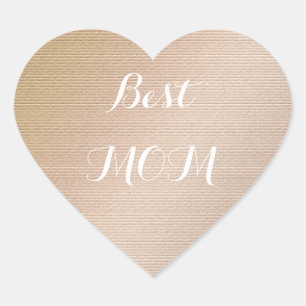 Best Mum. Heart Sticker