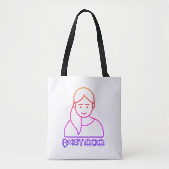 Best mum illustration Tote Bag (Front)