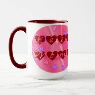 Best Mum in Hearts Mug
