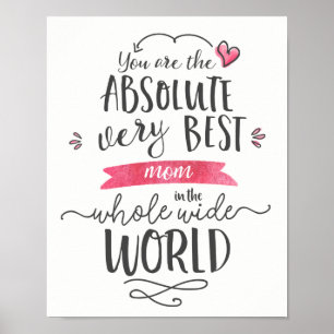 Best Mum in the Whole Wide World Poster