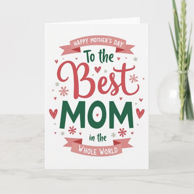Best Mum In The World Card (Front)