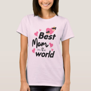 Best Mum in the World - Light Pink Tee