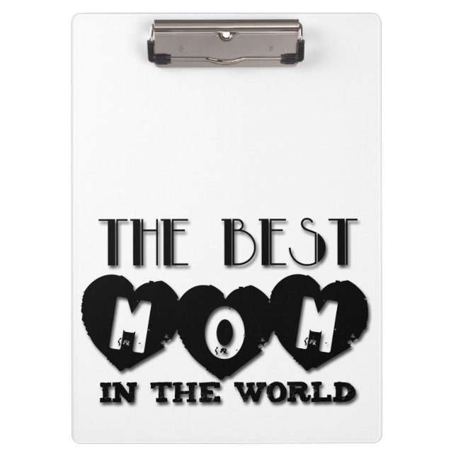 Best Mum in the World Mother's day Clipboard (Front)