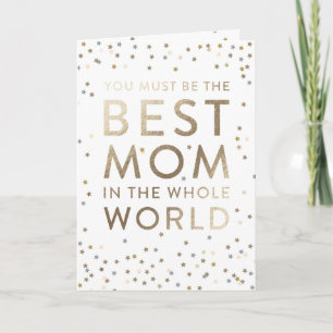 Best Mum in the World  Mother's Day Greeting Card