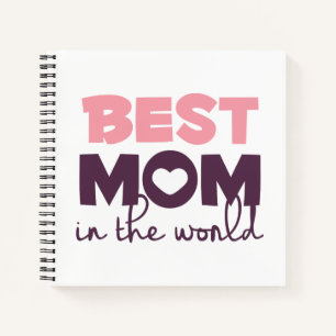 Best Mum in the World Mother's Day   Guestbook Notebook