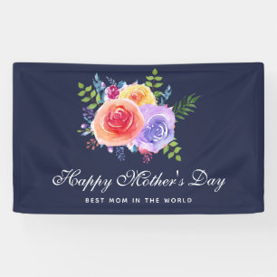 Best Mum in the World Mother's Day Roses Banner