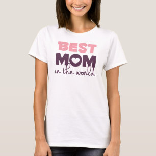 Best Mum in the World Mother's Day Spaghetti Strap T-Shirt