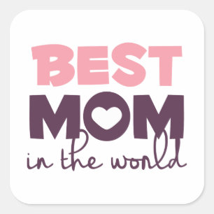 Best Mum in the World Mother's Day Sticker Seal