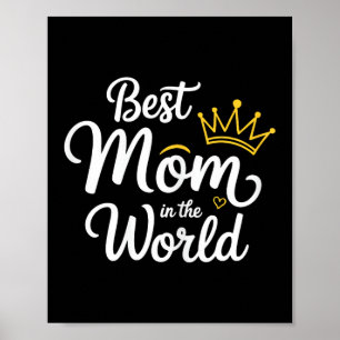 Best Mum In The World Shirt Women Best Mum Ever Mo Poster
