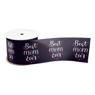 Best Mum, Little Stars Satin Ribbon