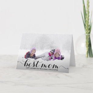 Best Mum   Modern Calligraphy Mother's Day Card