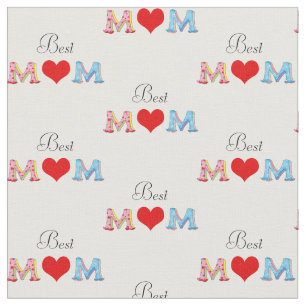 best mum - mother's day fabric