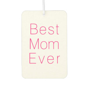 Best Mum, Mother's Day, Mother minimalist fuchsia Car Air Freshener