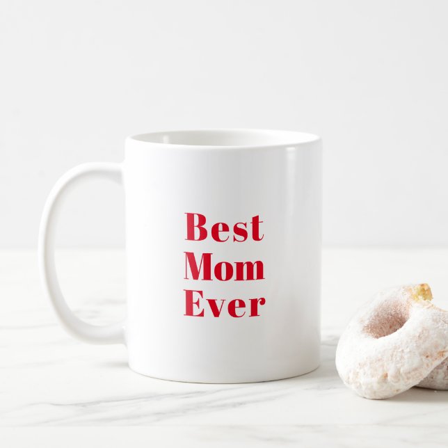 Best Mum, Mother's Day or birthday gift ceramic Coffee Mug (With Donut)
