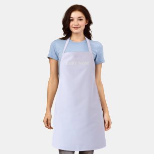 Best Mum pale lavender lilac modern typography Apron