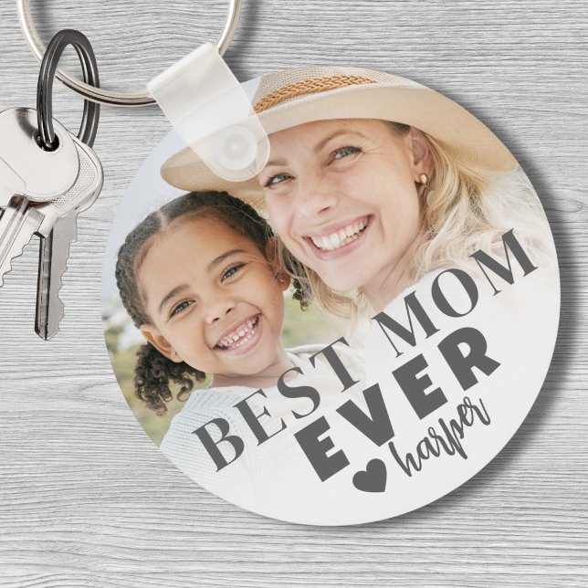 Best Mum Personalised Photo Key Ring (Best Mom Ever Personalized Photo keychain)