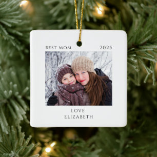 Best Mum Photo Ceramic Ornament