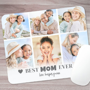 Best Mum Photo Collage Mouse Pad
