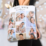 Best Mum Photo Collage Tote Bag<br><div class="desc">Personalised Best Mum 7 Photo Collage Tote Bag. Celebrate Mum with this custom photo tote bag, featuring the same beautiful design on both sides for a heartwarming, everyday keepsake. At the top, Best Mum is displayed in a classic serif font, with a second line in handwritten script calligraphy where you...</div>