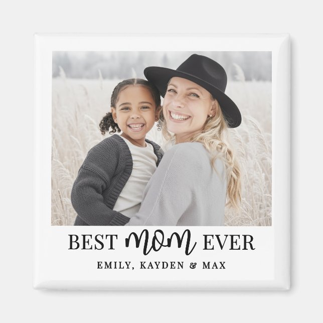 Best Mum Photo Magnet (Front)
