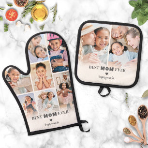 Best Mum Photo Oven Mitt & Pot Holder Set
