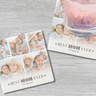 Best Mum Photo Stone Coaster