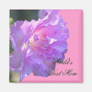 Best Mum Pink Azalea Flower Photo Magnet