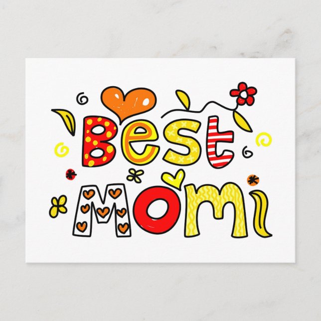 Best Mum Postcard (Front)
