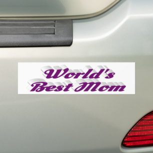 Best Mum purple text Bumper Sticker
