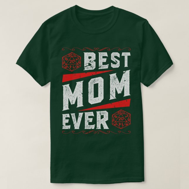 Best Mum RPG Mothers Day Mummy Mama Roleplaying T-Shirt (Design Front)