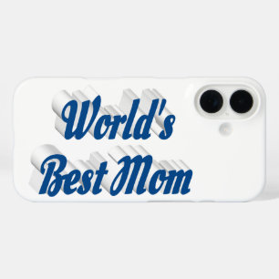 Best mum sea blue text iPhone 16 case