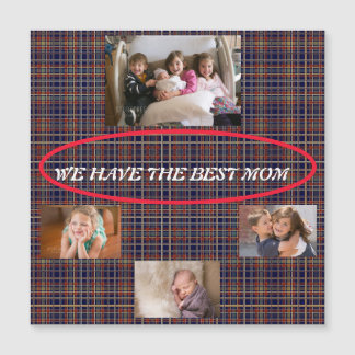 Best Mum Tartan Plaid Memory Collage