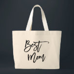 Best Mum Trendy Lettering Large Tote Bag<br><div class="desc">Visit the shop to see more</div>