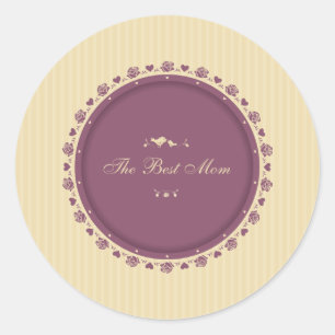 Best Mum Vintage Mother's Day Sticker
