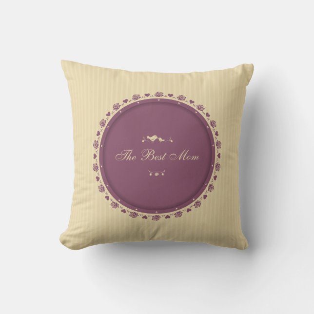 Best Mum Vintage Mother's Day | Throw Pillow (Front)