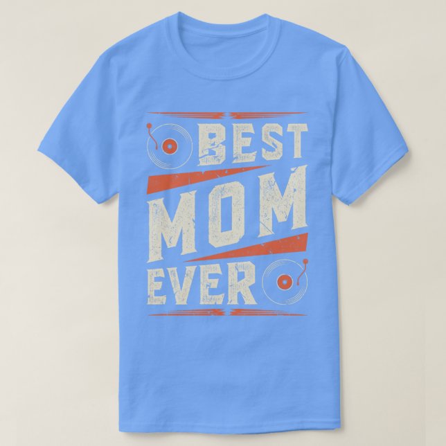 Best Mum Vinyl Records T-Shirt (Design Front)