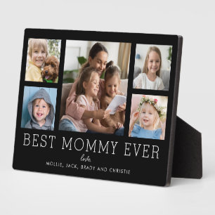 Best Mummy Ever Children 5-Photo Collage Custom Plaque