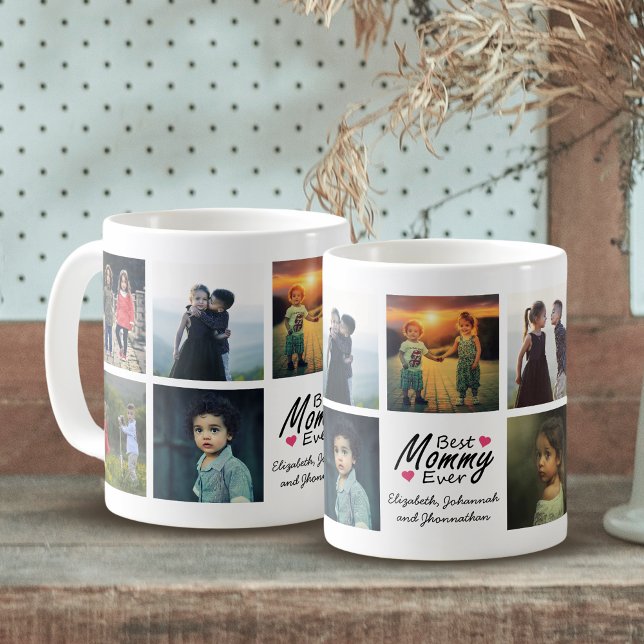 Best Mummy Ever Custom Cute Mum Photo Collage  Coffee Mug (Creator Uploaded)