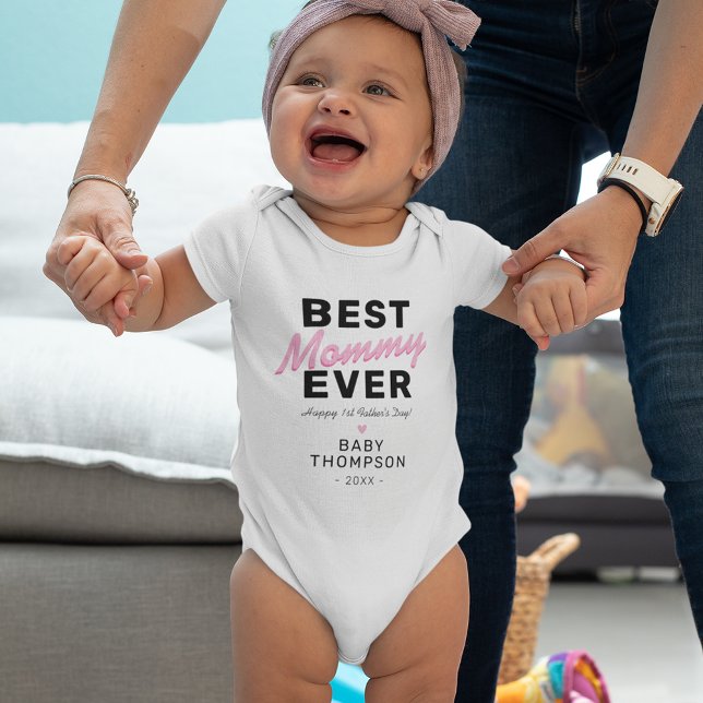 Best Mummy Ever | First Mother's Day Baby Bodysuit (Creator Uploaded)