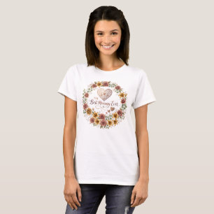 Best Mummy Ever Floral Wreath Graphic T-Shirt