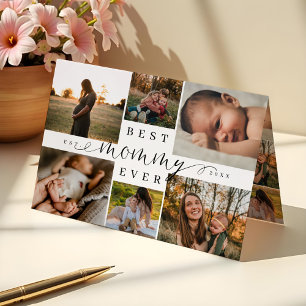 Best Mummy Ever Mother's Day 6 Photo Collage Card