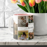 Best Mummy Ever | Mother's Day 8 Photo Collage Two-Tone Coffee Mug<br><div class="desc">Send a beautiful personalised mother's day gift to your mum that she'll cherish. Special personalised mother's day family photo collage to display your special family photos and memories. Our design features a simple 8 photo collage grid design with "Best Mummy Ever" designed in a beautiful handwritten black script style &...</div>