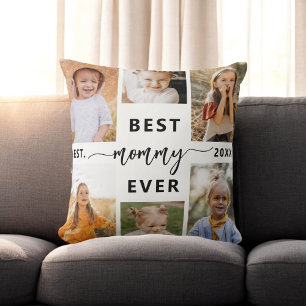 Best Mummy Ever - Mother's Day Photo Collage Cushion
