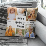 Best Mummy Ever - Mother's Day Photo Collage Cushion<br><div class="desc">Celebrate your mummy with the "Best Mummy Ever" Mother's Day Photo Collage Throw Pillow. This personalised pillow features a beautifully arranged collage of cherished photos, capturing special moments and memories. The heartfelt message "Best Mummy Ever" adds a loving touch. Made from high-quality, soft, and durable fabric, it offers both comfort...</div>
