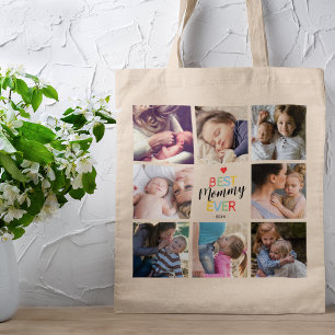 Best Mummy Ever Photo Collage Tote Bag