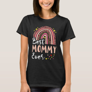 Best Mummy Ever   Pink Leopard Mum Funny Mother S  T-Shirt