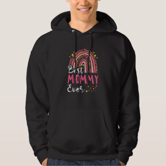 Best Mummy Ever  Pink Leopard Mum Funny Mother's D Hoodie